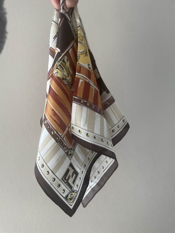Fendi silk scarf 50X50cm E04 (7)